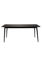 Table à manger rectangulaire noire