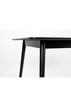Table à manger rectangulaire noire