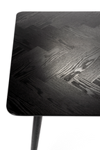 Table à manger rectangulaire noire