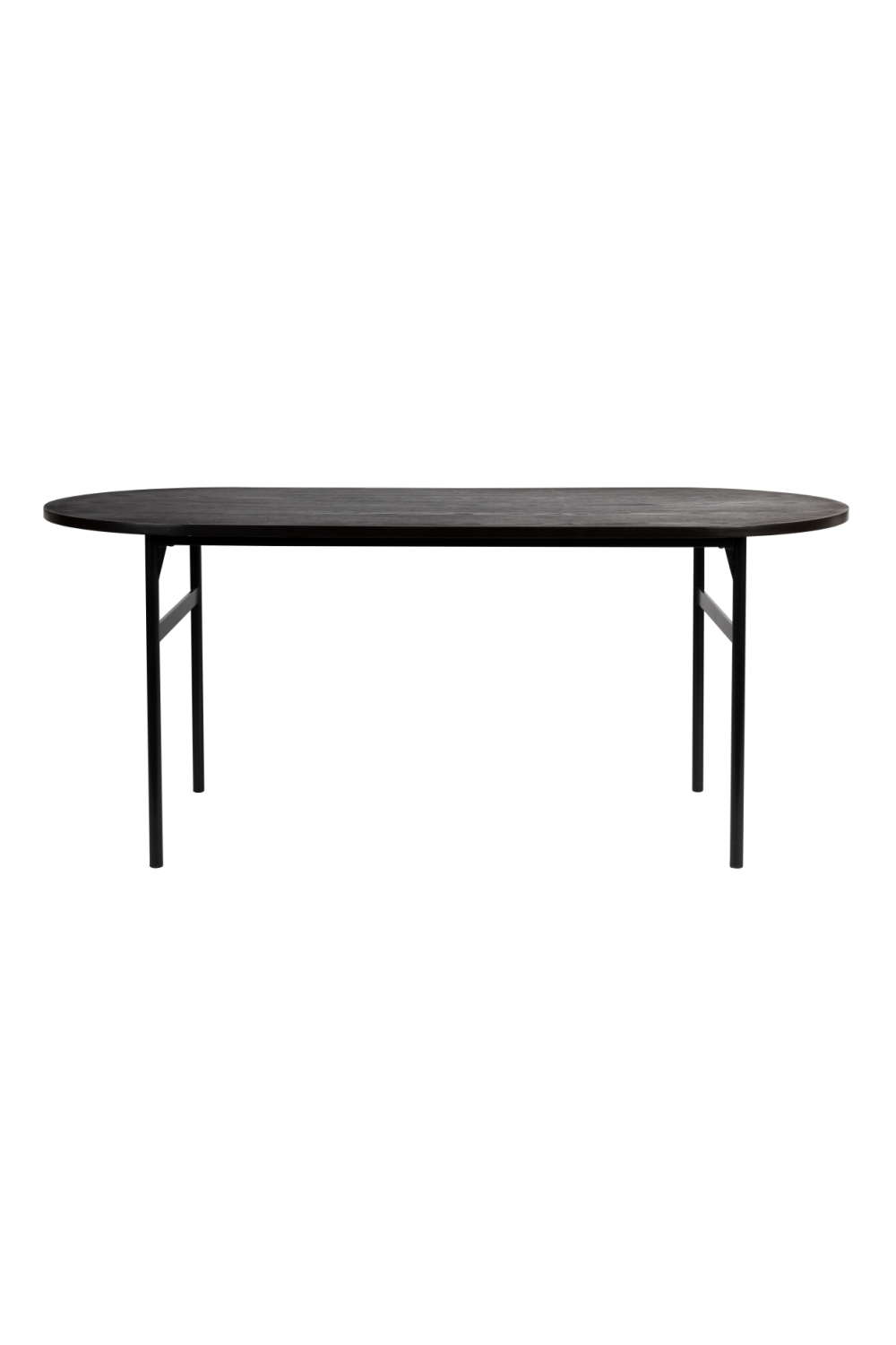 Table à manger noire oblongue