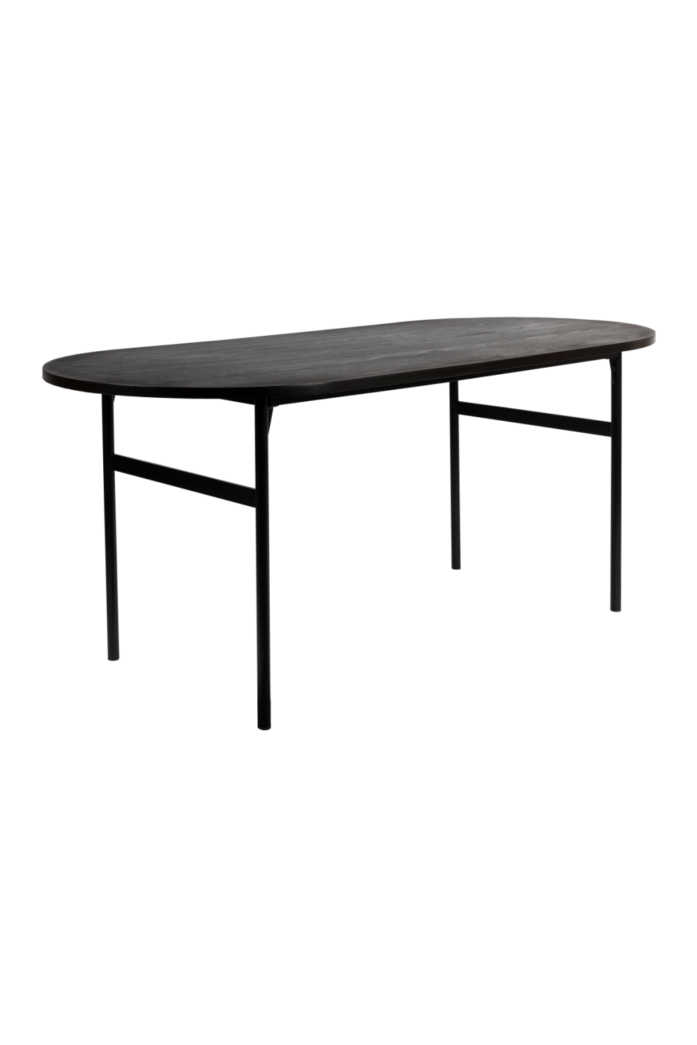 Table à manger noire oblongue