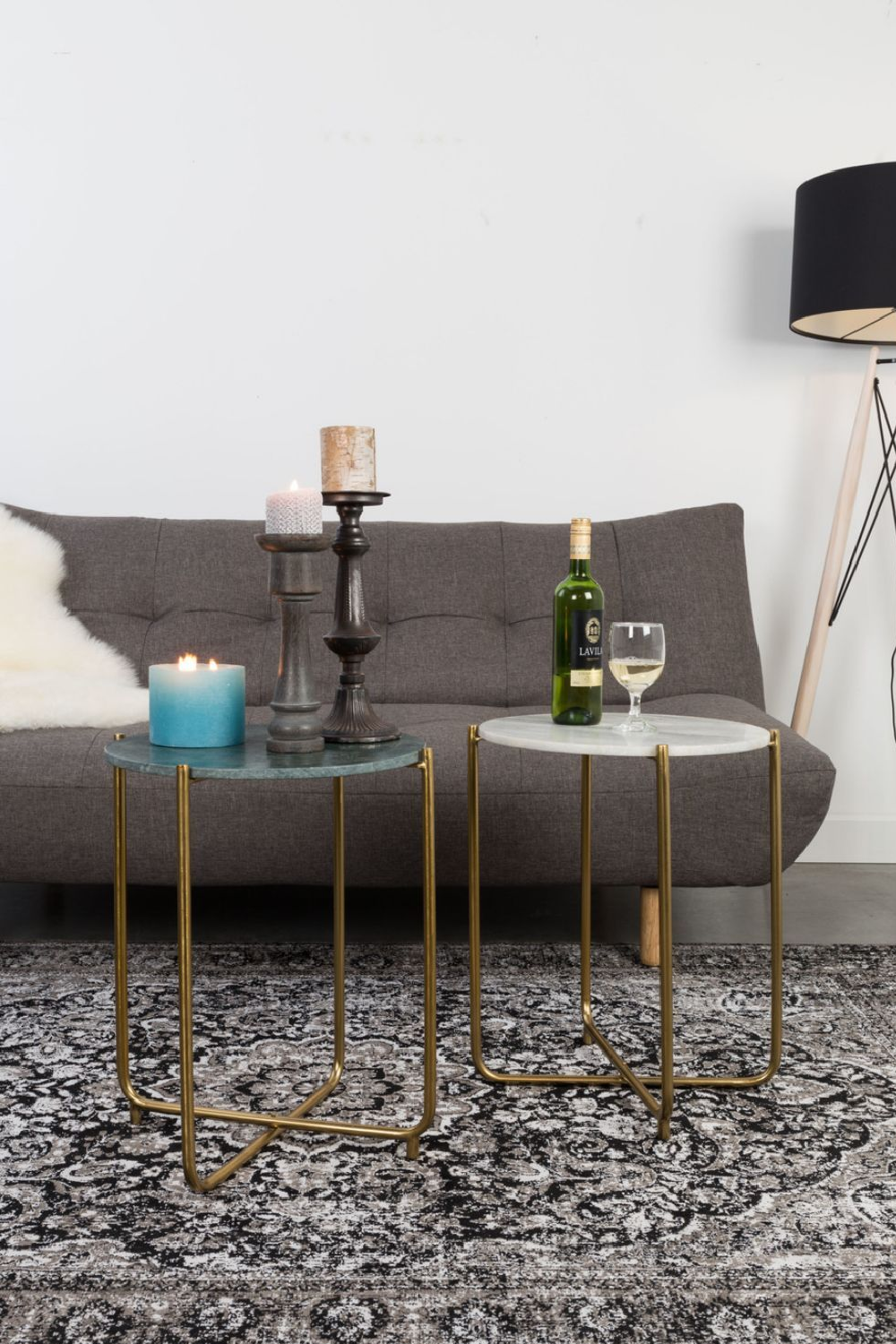 Table d'appoint en marbre