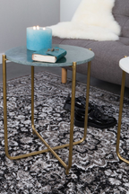 Table d'appoint en marbre vert
