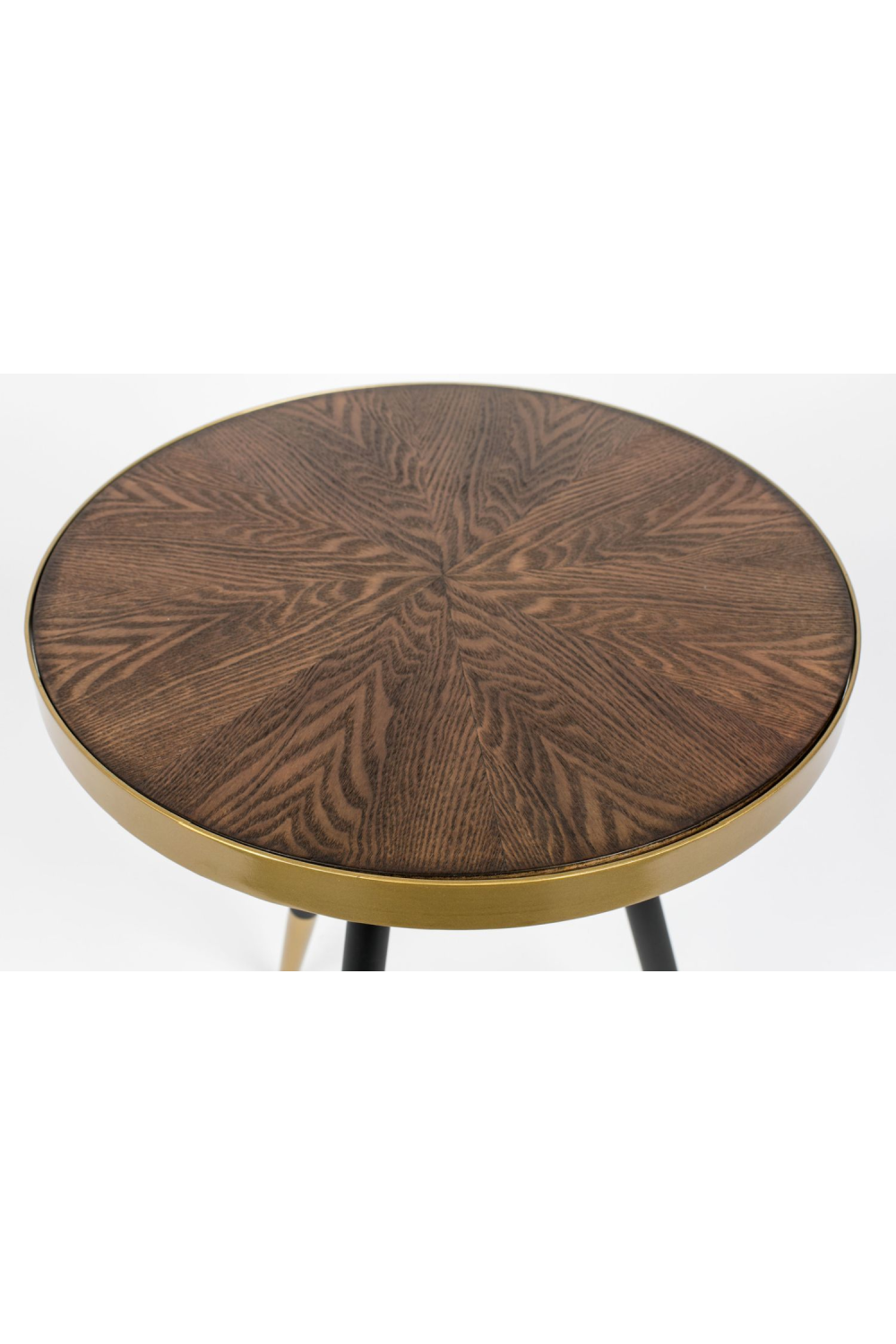 Table d'appoint à rebord doré