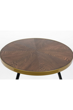 Table basse à rebord doré