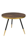 Table basse à rebord doré