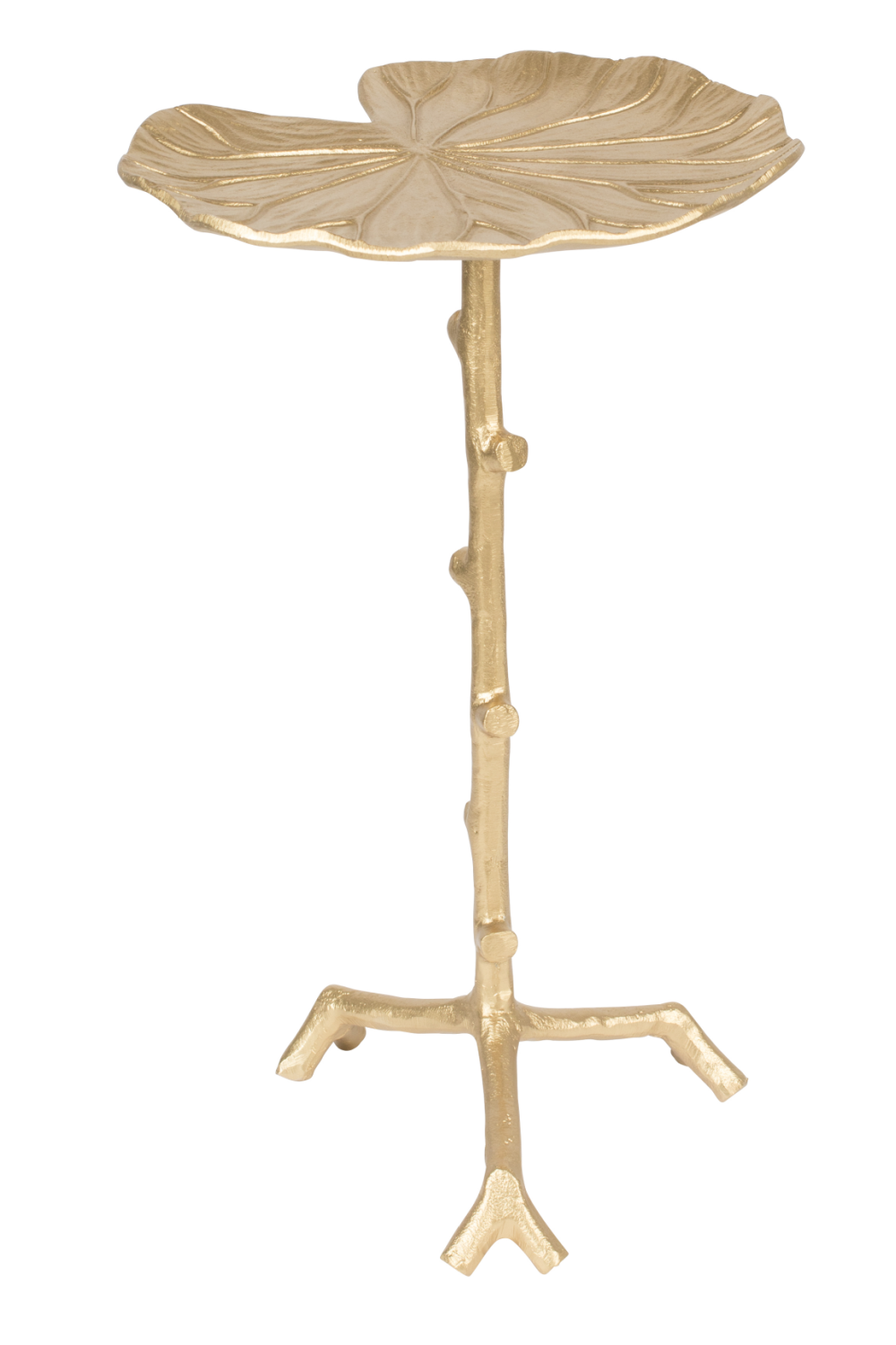 Table d'appoint Art déco à motif feuille