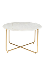 Table basse ronde en marbre