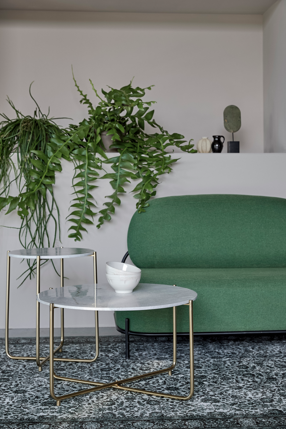Table basse ronde en marbre