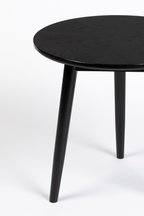 Table d'appoint tripode noire