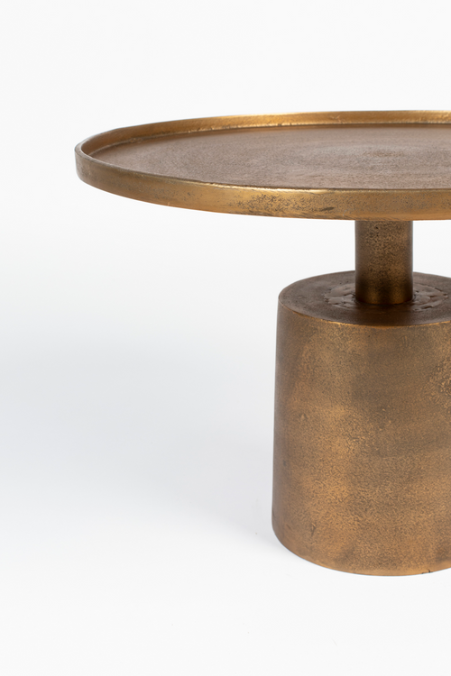 Table basse ronde en aluminium