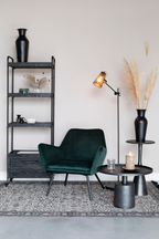 Table basse noire antique