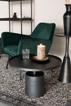 Table basse noire antique