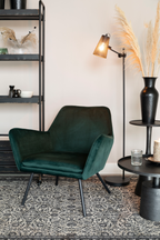 Table basse noire antique