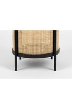 Table d'appoint avec accents en rotin