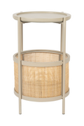Table d'appoint avec accents en rotin