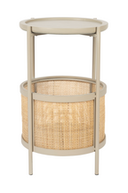 Table d'appoint avec accents en rotin