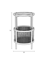 Table d'appoint avec accents en rotin