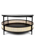 Table basse moderne en rotin