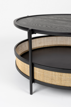 Table basse moderne en rotin