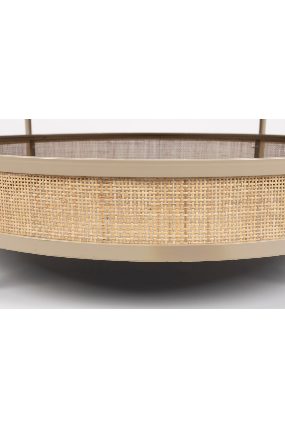 Table basse moderne en rotin