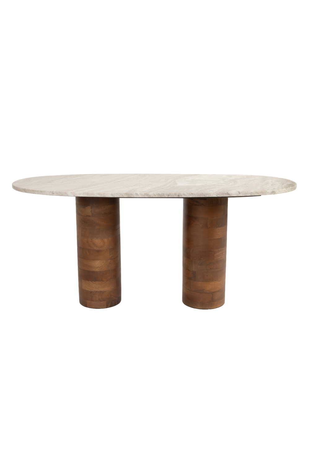 Table basse ovale en marbre