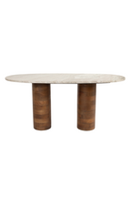 Table basse ovale en marbre