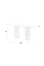 Table basse ovale en marbre