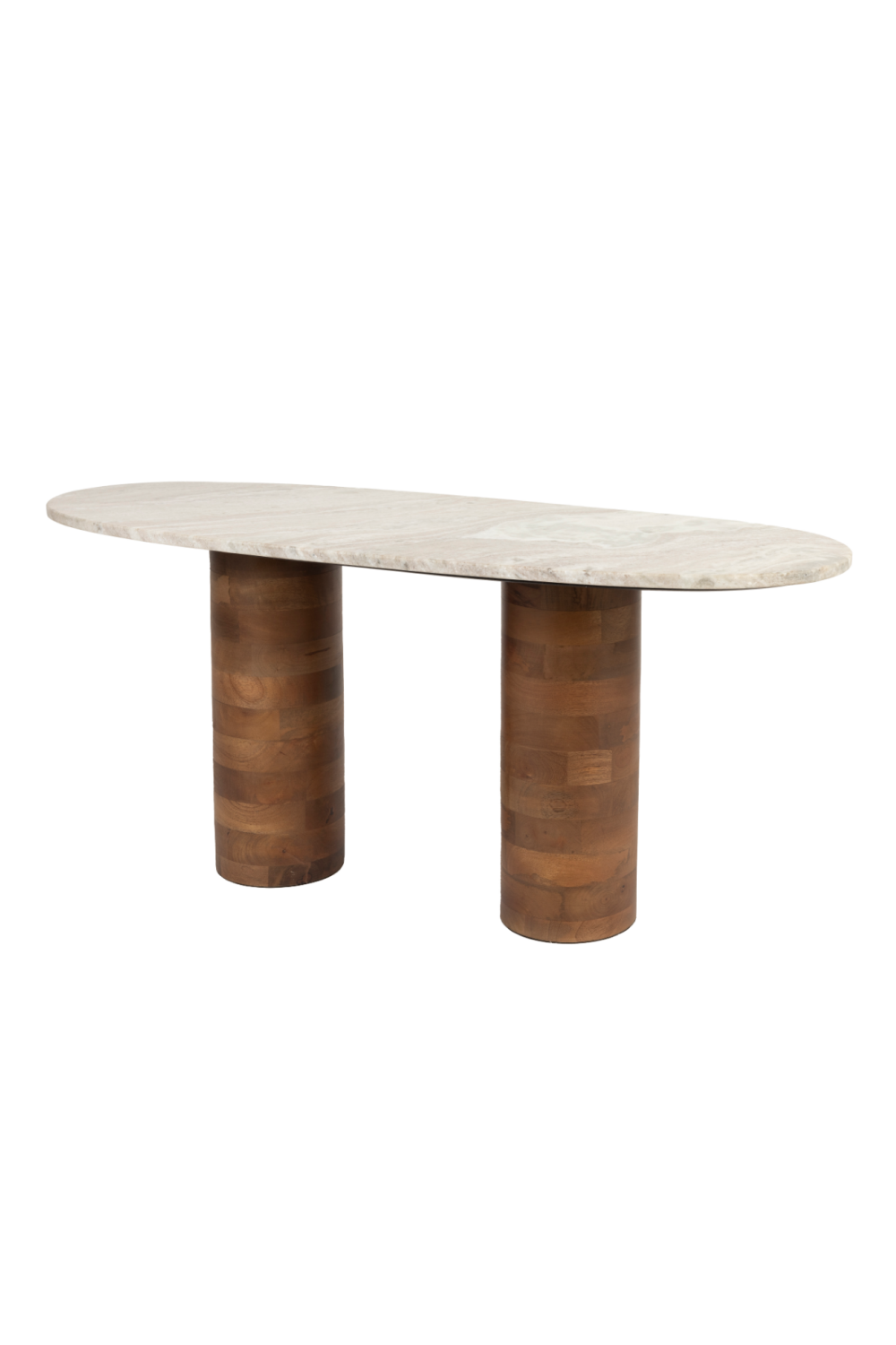 Table basse ovale en marbre