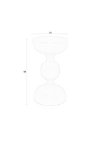 Table d'appoint en métal moderne