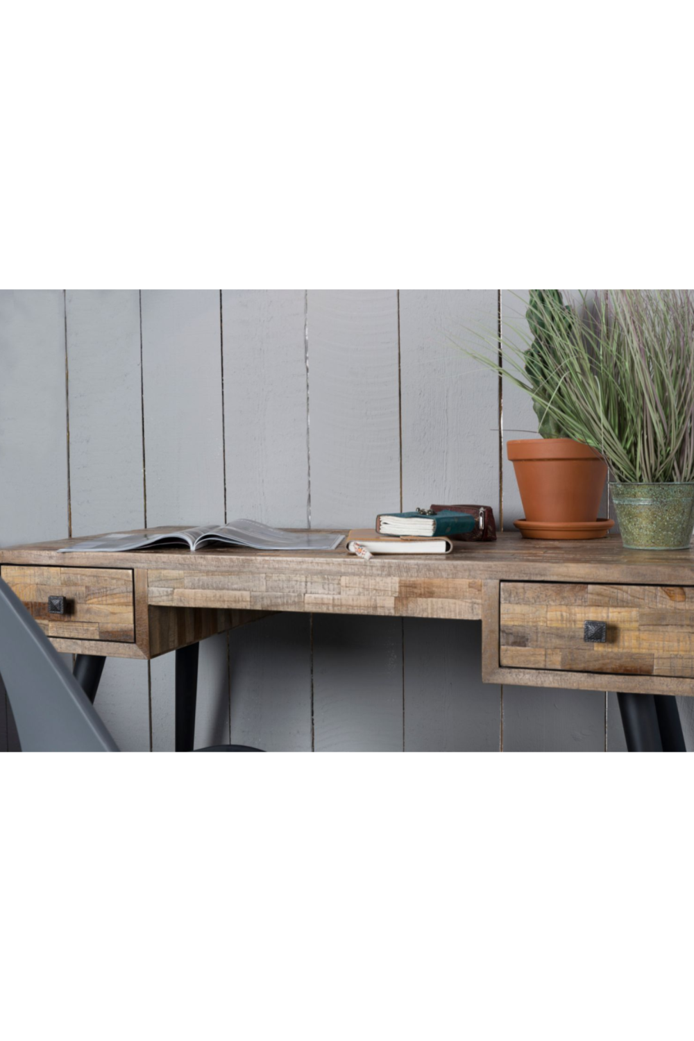 Bureau en teck recyclé