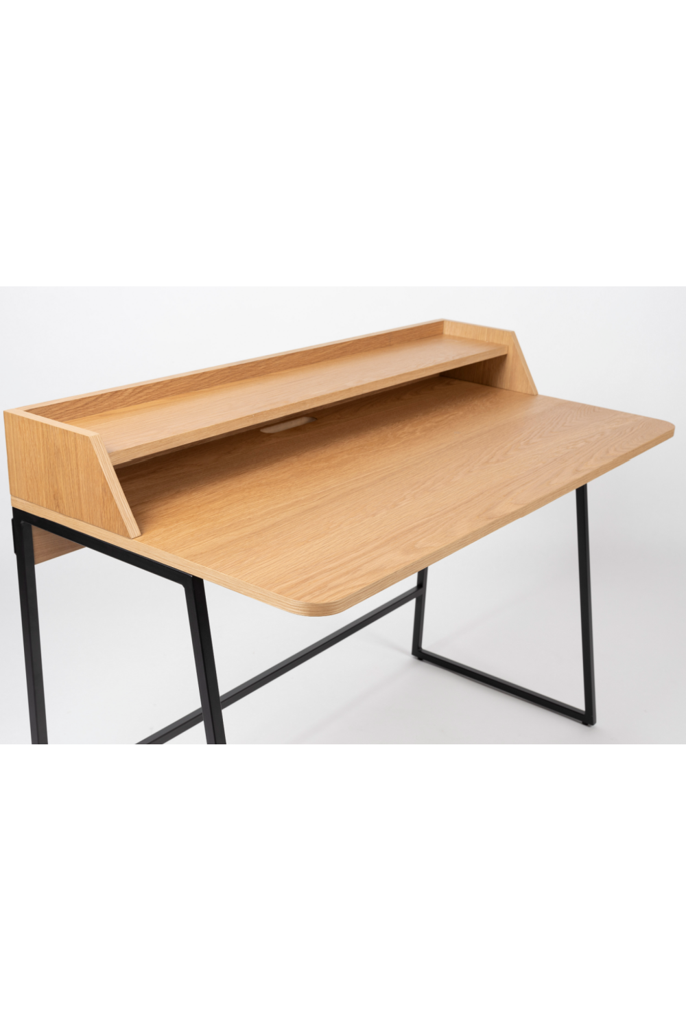 Bureau chêne naturel avec étagère