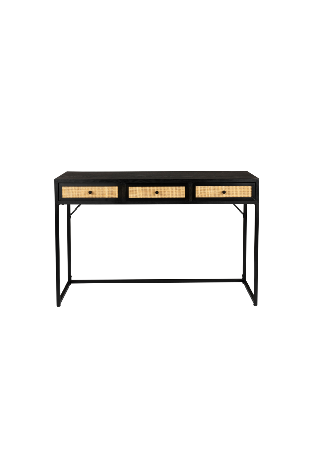 Console moderne en bois noir