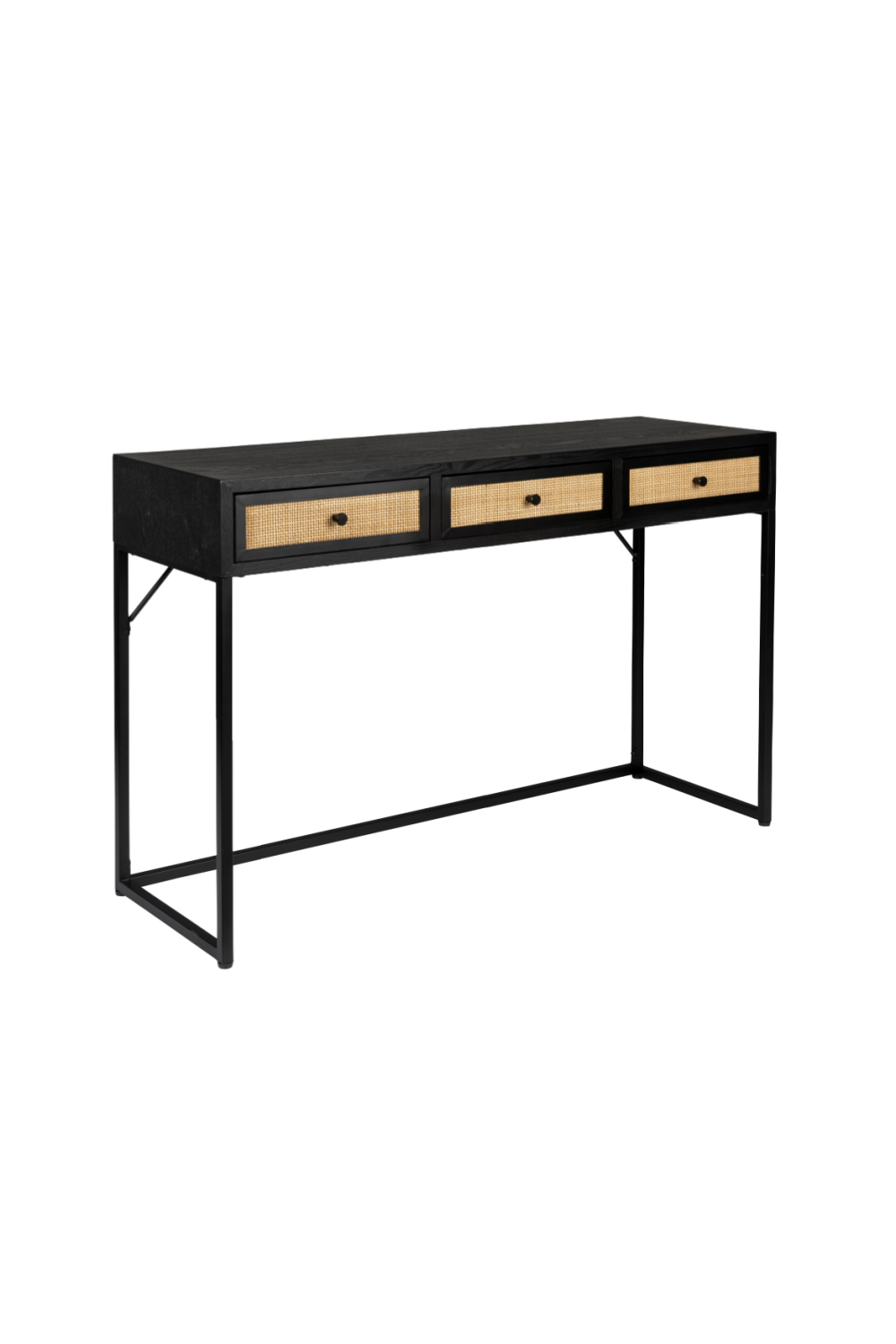 Console moderne en bois noir