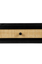 Console moderne en bois noir