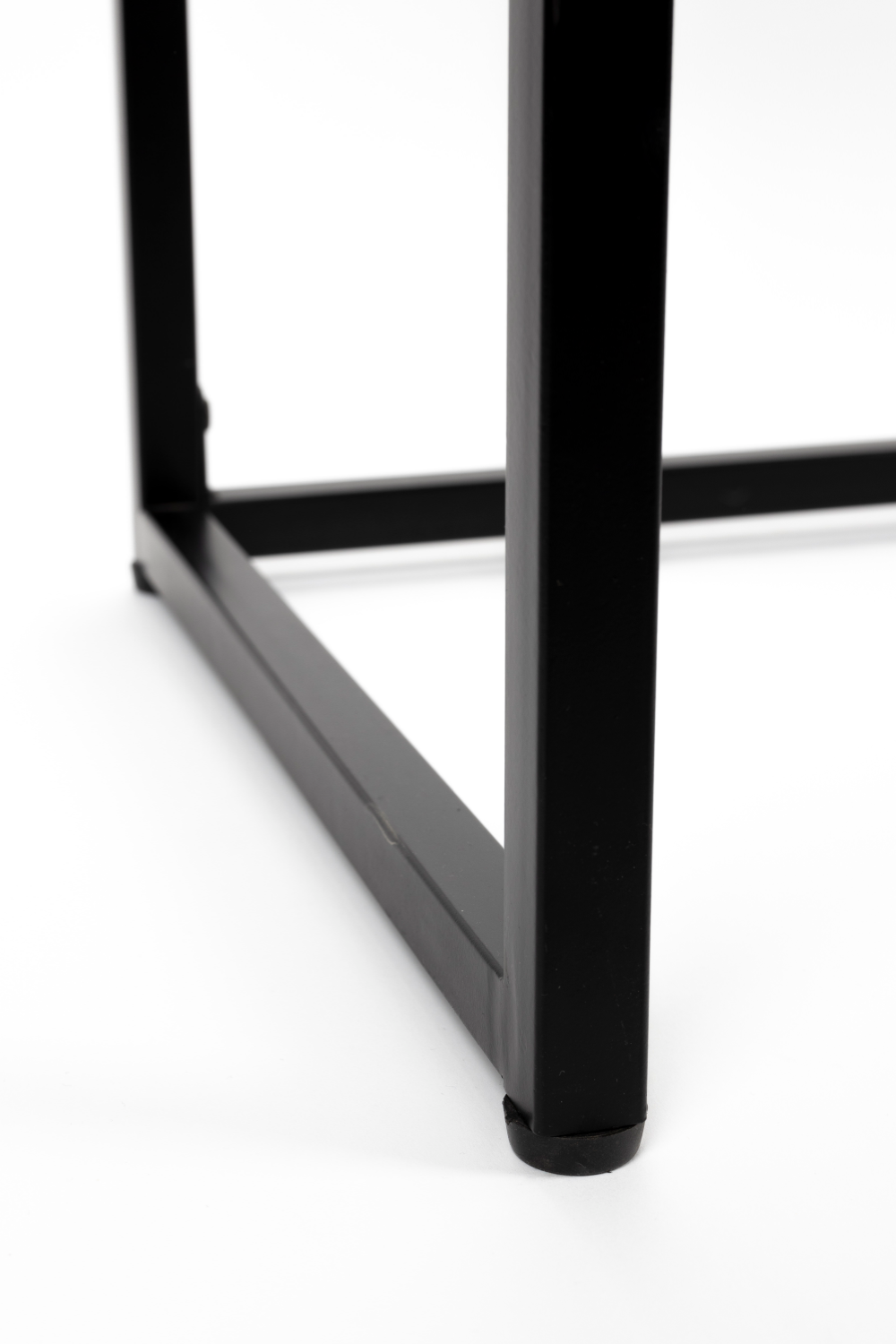 Console moderne en bois noir
