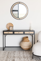 Console moderne en bois noir