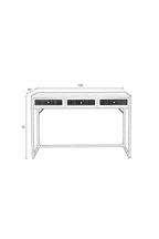 Console moderne en bois noir
