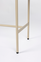 Console beige avec tiroirs