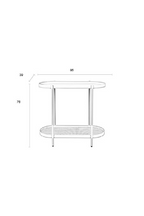 Console en bois beige