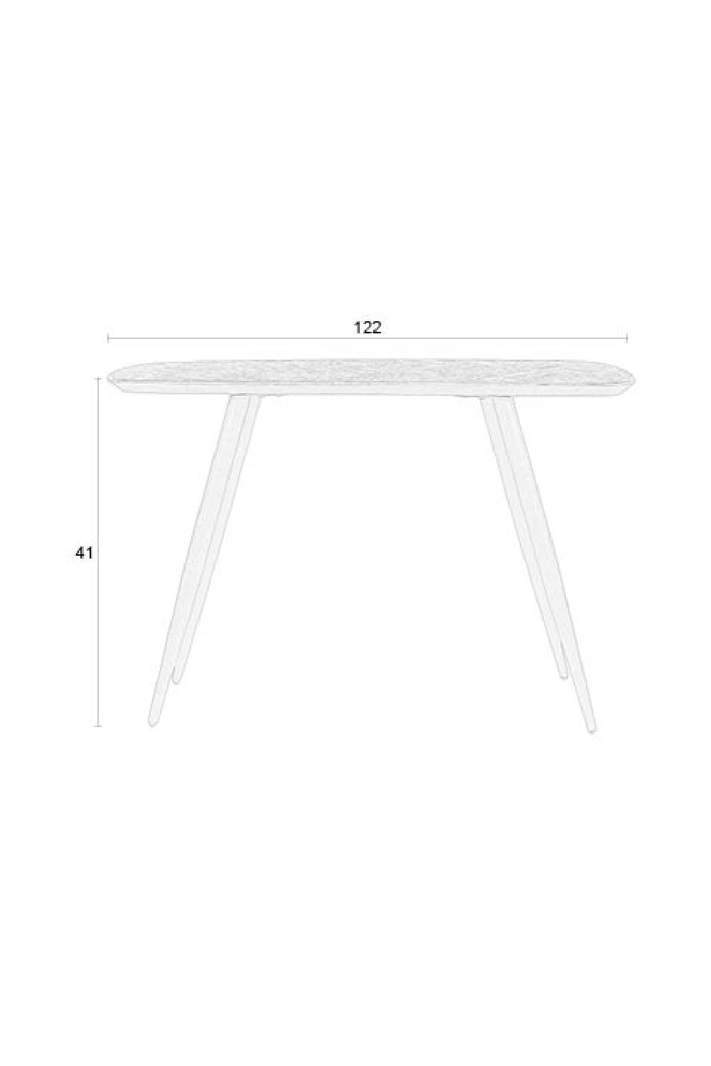 Console Teck Marron