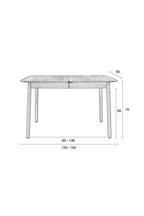 Table à manger extensible en noyer