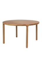 Table à manger en chêne à rainure en V