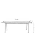 Table de salle à manger en chêne naturel