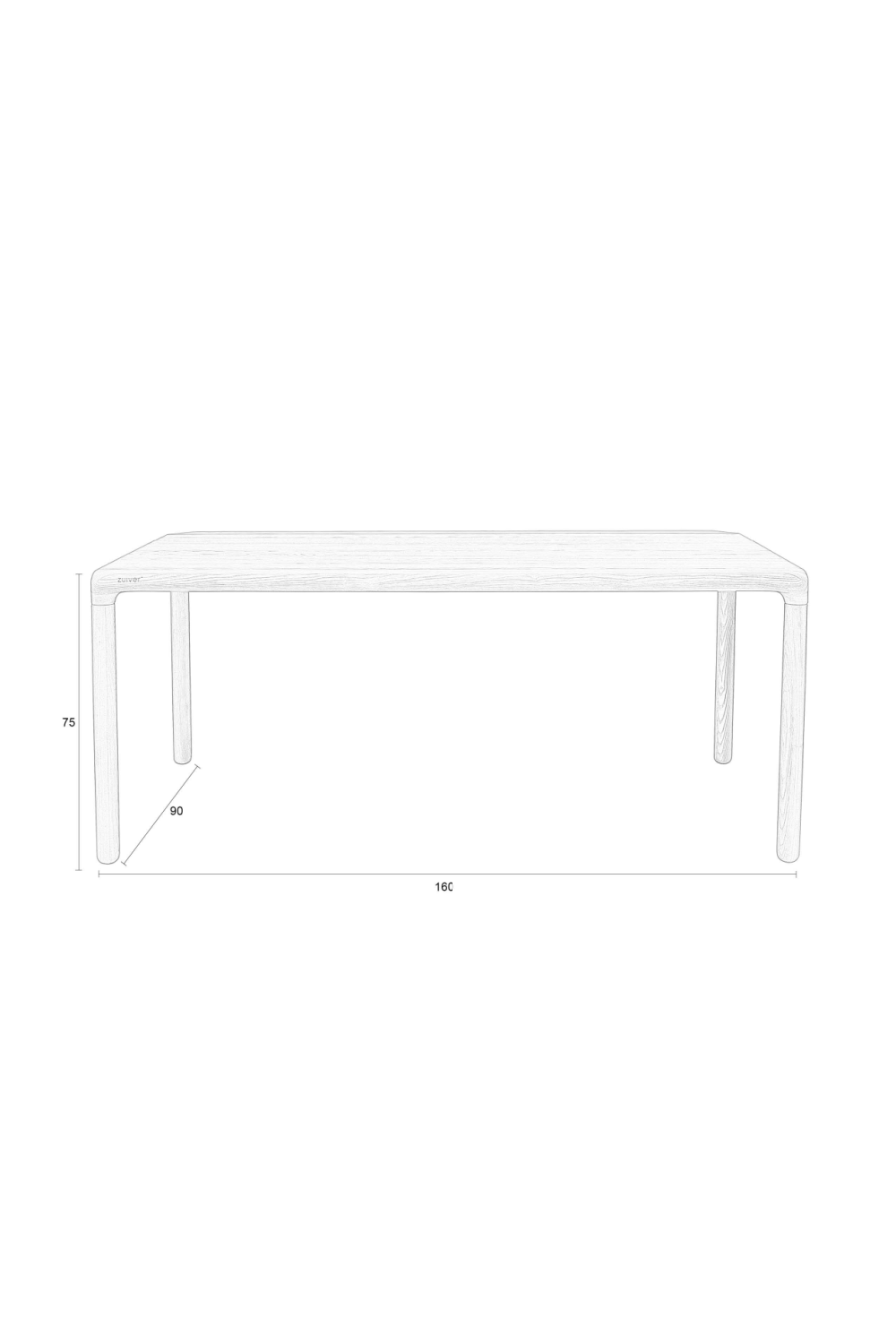 Table à manger en frêne