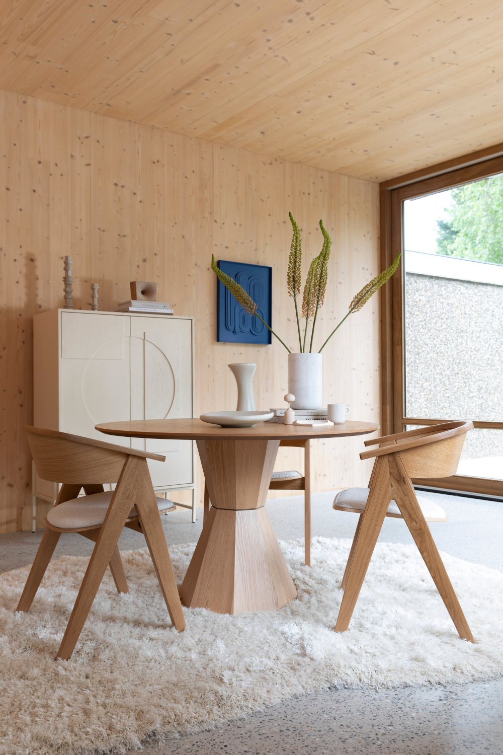 Table de salle à manger en chêne naturel