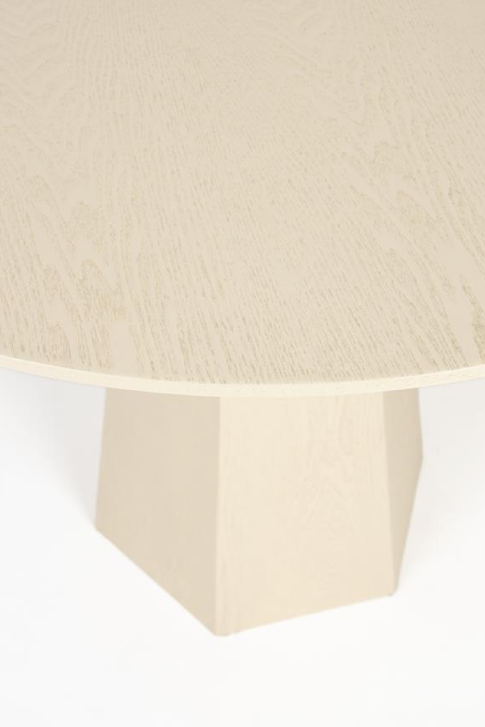 Table ronde piédestal en frêne