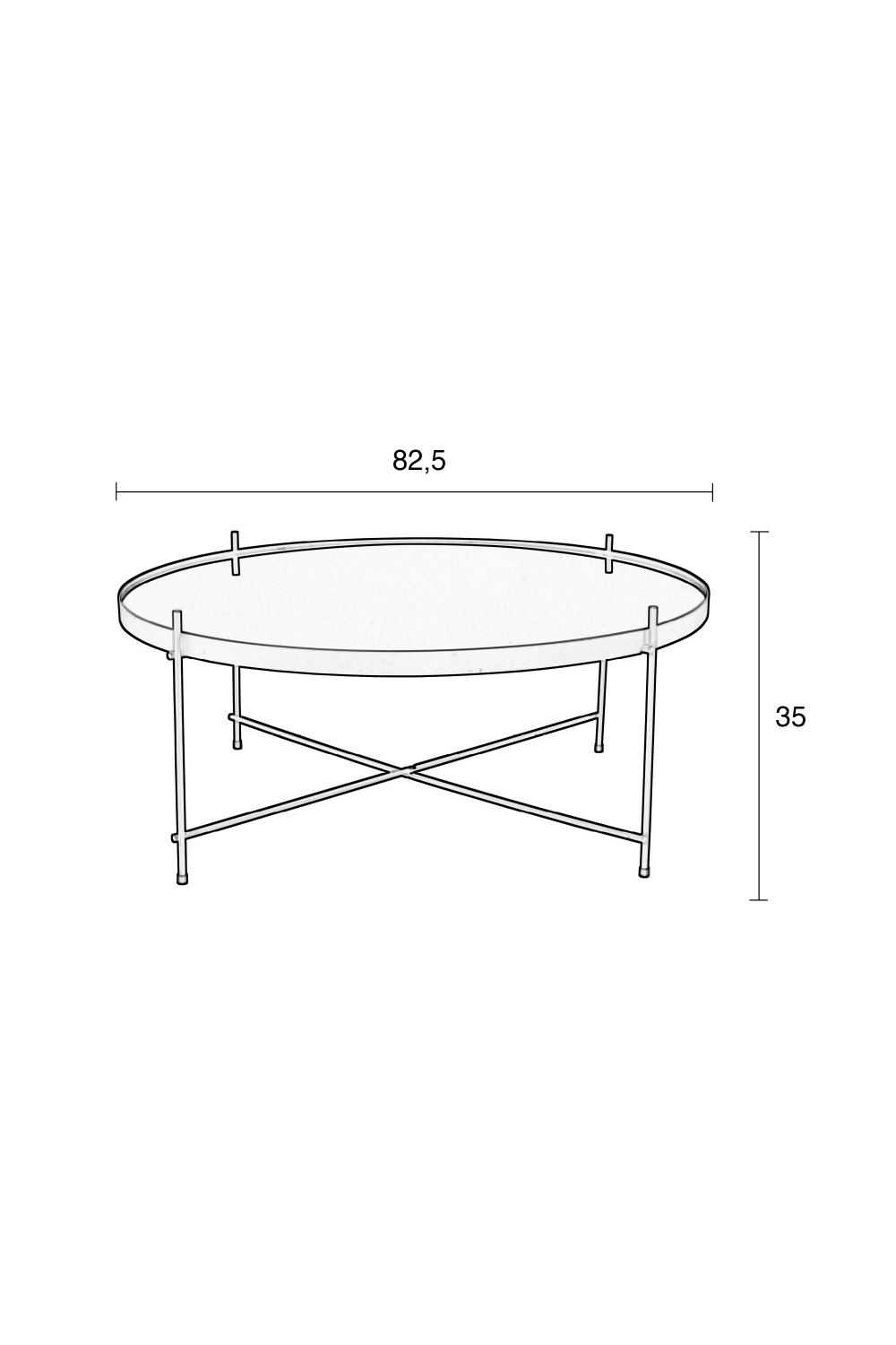 Table d'appoint ronde (Très grande)