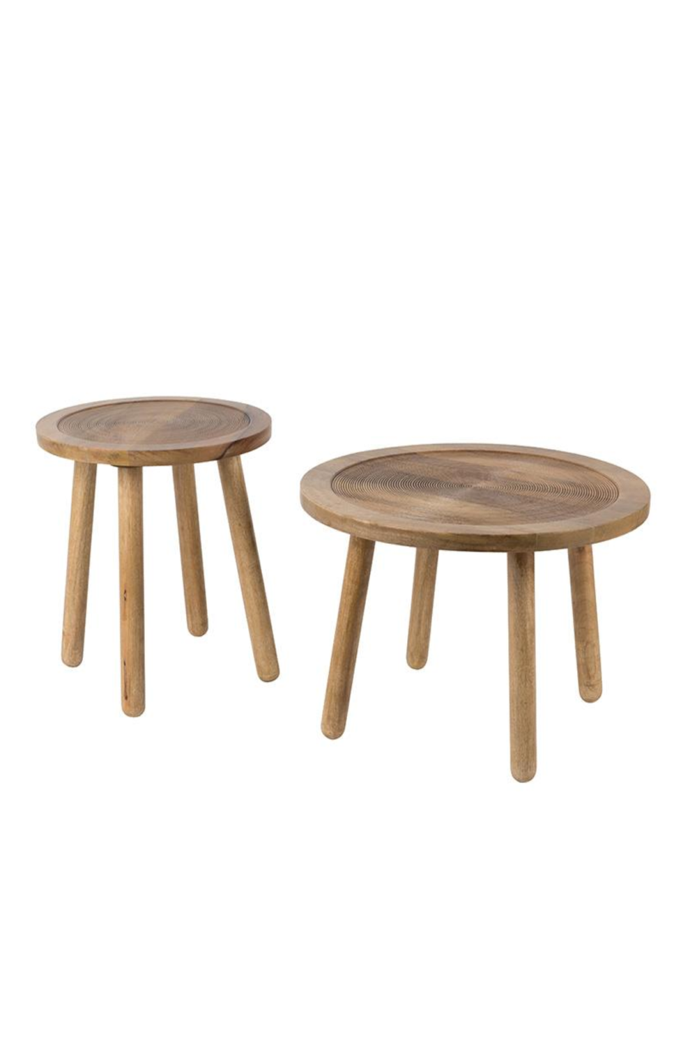 Table d'appoint en bois sculpté