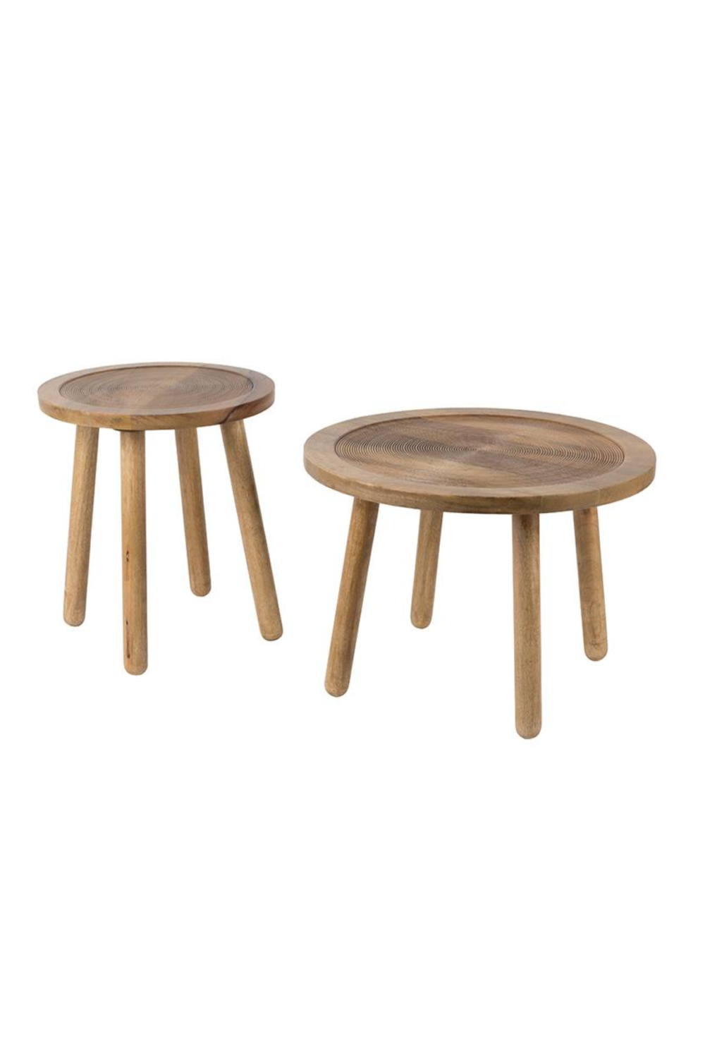 Table d'appoint en bois sculpté (G)